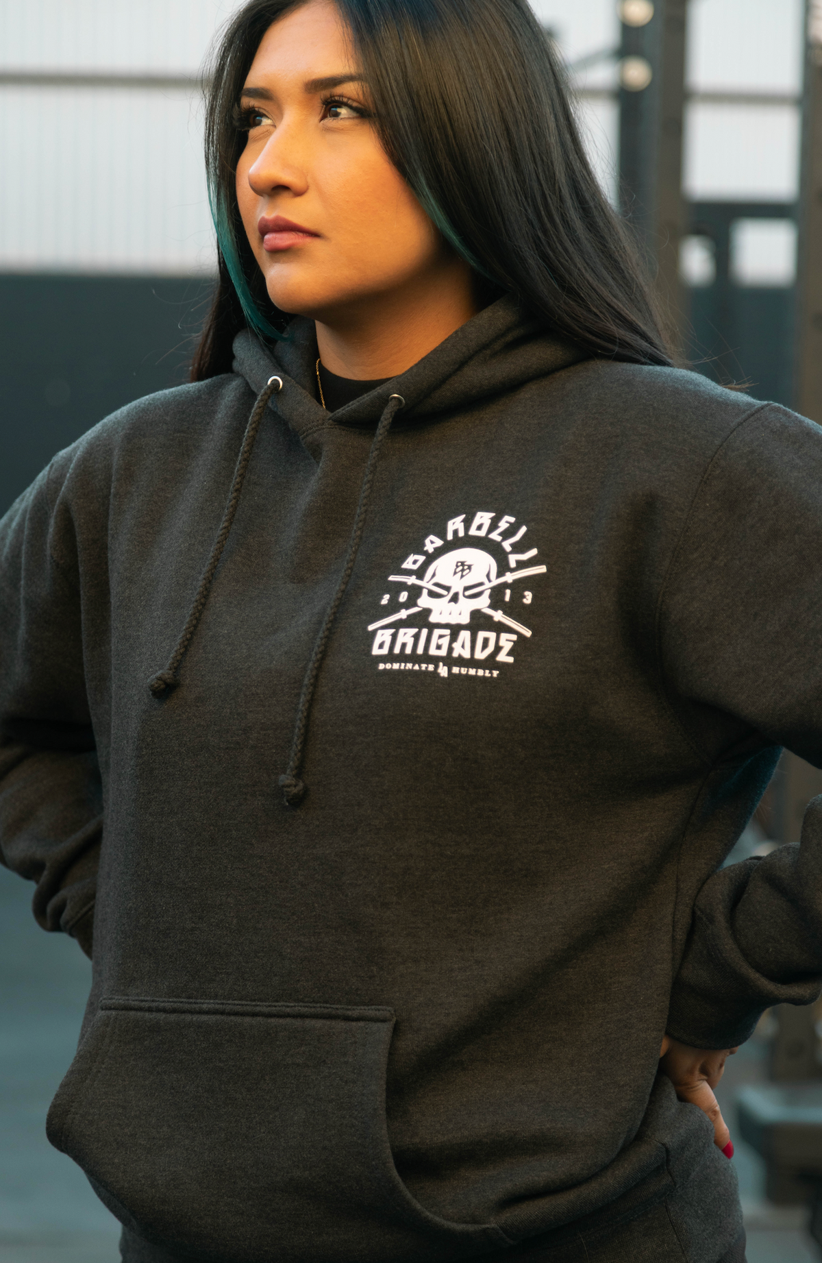 Barbell Brigade Rebirth hoodie, alternate view